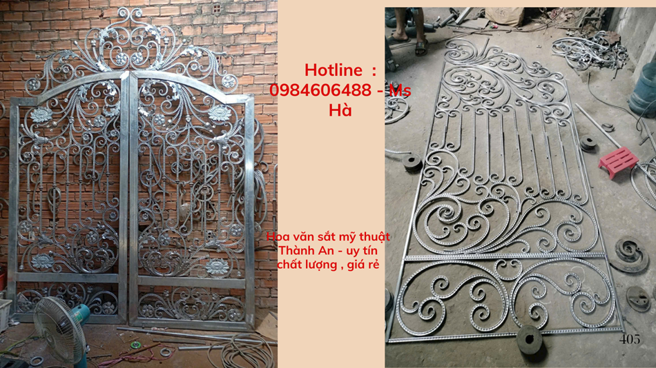 Phụ kiện hoa văn sắt mỹ thuật 